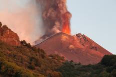 Italy, Sicily, Mt. Etna, Strombolian Activity-Salvo Orlando-Stretched Canvas