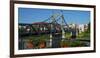 Salzach Bridge, Laufen on Salzach River, Upper Bavaria, Bavaria, Germany, Europe-Hans-Peter Merten-Framed Photographic Print