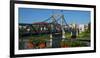 Salzach Bridge, Laufen on Salzach River, Upper Bavaria, Bavaria, Germany, Europe-Hans-Peter Merten-Framed Photographic Print