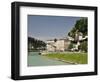 Salzach River and Old Town, Salzburg, Austria, Europe-Jochen Schlenker-Framed Photographic Print