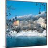 Salzburg and Salzach in Winter-null-Mounted Art Print