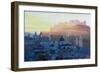 Salzburg at Dusk-Markus Bleichner-Framed Art Print