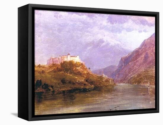 Salzburg Castle, 1868-69-Frederic Edwin Church-Framed Stretched Canvas