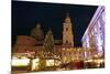 Salzburg Cathedral and Chrismas Market at Residenzplatz Square, Salzburg, Austria, Europe-Hans-Peter Merten-Mounted Photographic Print