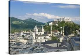 Salzburg City Historic Center with Cathedral-Peter Hermes Furian-Stretched Canvas