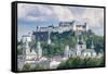 Salzburg Fortress (Festung Hohensalzburg) Seen from Salzach Rive-Anibal Trejo-Framed Stretched Canvas