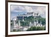 Salzburg Fortress (Festung Hohensalzburg) Seen from Salzach Rive-Anibal Trejo-Framed Photographic Print