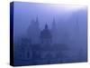 Salzburg in Mist, Austria-Alan Copson-Stretched Canvas