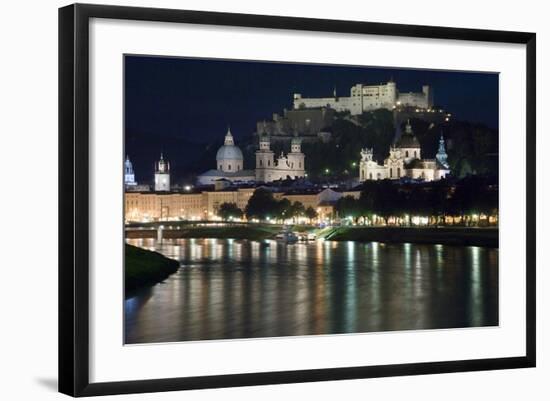 Salzburg Night-Charles Bowman-Framed Photographic Print