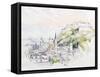 Salzburg Sunrise-Clive Metcalfe-Framed Stretched Canvas