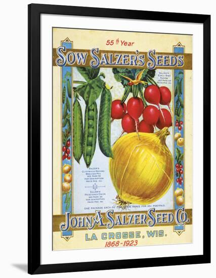 Salzer's Seeds La Crosse WI-null-Framed Premium Giclee Print