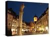 Salzstravue and Schwabentor, Old Town, Freiburg, Baden-Wurttemberg, Germany, Europe-Hans Peter Merten-Stretched Canvas