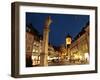 Salzstravue and Schwabentor, Old Town, Freiburg, Baden-Wurttemberg, Germany, Europe-Hans Peter Merten-Framed Photographic Print