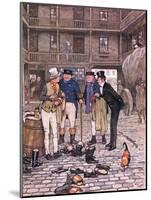 Sam at the White Hart Courtyard-Cecil Aldin-Mounted Giclee Print
