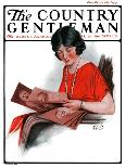 "Radio Daze," Country Gentleman Cover, October 4, 1924-Sam Brown-Framed Giclee Print