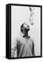 Sam Cooke, Singing into Microphone 1964, the Year of His Mysterious and Untimely Death-null-Framed Stretched Canvas