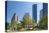 Sam Houston Park, Houston, Texas.-Jon Hicks-Stretched Canvas