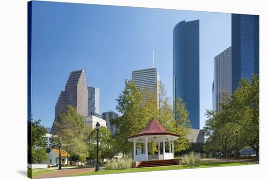 Sam Houston Park, Houston, Texas.-Jon Hicks-Stretched Canvas