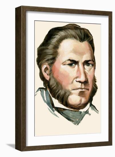 Sam Houston-Angus Mcbride-Framed Giclee Print