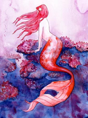 Red Coral Mermaid