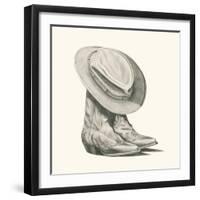 Sam's boots I-Grace Popp-Framed Art Print