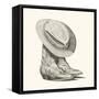 Sam's boots I-Grace Popp-Framed Stretched Canvas