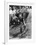 Sam Snead Makes an Iron Shot from the Side of a Sand Trap-null-Framed Photo