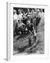 Sam Snead Makes an Iron Shot from the Side of a Sand Trap-null-Framed Photo