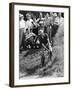 Sam Snead Makes an Iron Shot from the Side of a Sand Trap-null-Framed Photo