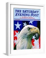 "Sam the American Eagle," Saturday Evening Post Cover, July 1, 1939-Arthur H. Fisher-Framed Giclee Print