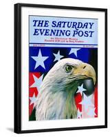 "Sam the American Eagle," Saturday Evening Post Cover, July 1, 1939-Arthur H. Fisher-Framed Giclee Print