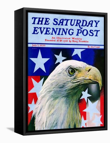 "Sam the American Eagle," Saturday Evening Post Cover, July 1, 1939-Arthur H. Fisher-Framed Stretched Canvas