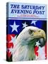 "Sam the American Eagle," Saturday Evening Post Cover, July 1, 1939-Arthur H. Fisher-Stretched Canvas