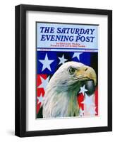 "Sam the American Eagle," Saturday Evening Post Cover, July 1, 1939-Arthur H. Fisher-Framed Giclee Print