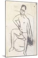 Sam the Negro (verso)-Ernst Ludwig Kirchner-Mounted Giclee Print