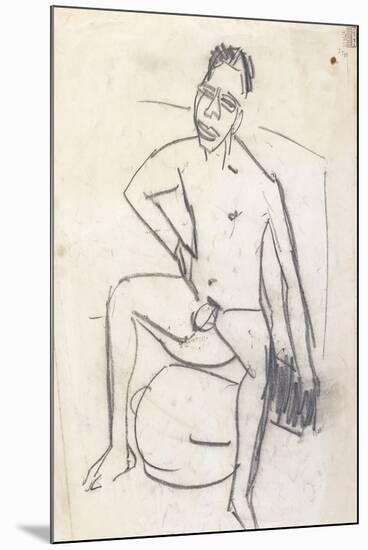 Sam the Negro (verso)-Ernst Ludwig Kirchner-Mounted Giclee Print