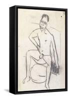 Sam the Negro (verso)-Ernst Ludwig Kirchner-Framed Stretched Canvas