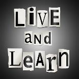 Live And Learn Concept-sam2172-Art Print