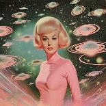 Atomic Age Space Babe Collage Art-Samantha Hearn-Photographic Print