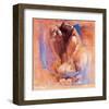 Samantha with Blossom-Talantbek Chekirov-Framed Art Print