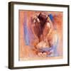 Samantha with Blossom-Talantbek Chekirov-Framed Art Print