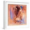 Samantha with Blossom-Talantbek Chekirov-Framed Art Print