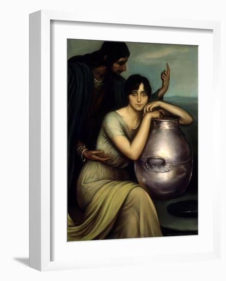 Samaritan Woman 1920-Julio Romero de Torres-Framed Giclee Print