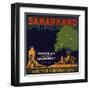 Samarkand Brand - Los Angeles, California - Citrus Crate Label-Lantern Press-Framed Art Print