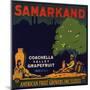 Samarkand Brand - Los Angeles, California - Citrus Crate Label-Lantern Press-Mounted Art Print