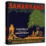Samarkand Brand - Los Angeles, California - Citrus Crate Label-Lantern Press-Stretched Canvas