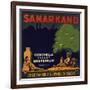 Samarkand Brand - Los Angeles, California - Citrus Crate Label-Lantern Press-Framed Art Print