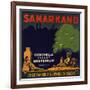 Samarkand Brand - Los Angeles, California - Citrus Crate Label-Lantern Press-Framed Art Print