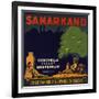 Samarkand Brand - Los Angeles, California - Citrus Crate Label-Lantern Press-Framed Art Print