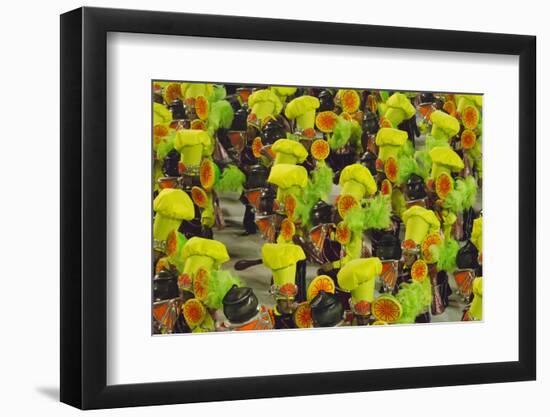 Samba Parade at Sambadrome During Carnival, Rio de Janeiro, Brazil-Keren Su-Framed Photographic Print